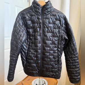 Patagonia Women’s Nano Puff Black Jacket size Large